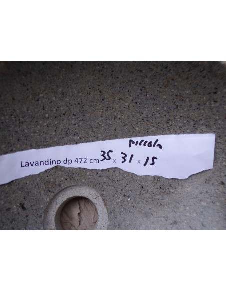 piccolo lavandino in pietra di fiume dpm-472 cm 35x31x15 river stone sasso lavabo sink