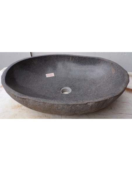 Lavandino pietra di fiume dp-478 cm 58x42x15 river stone sasso lavabo sink bagno