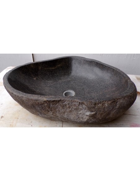 Lavandino pietra di fiume dp-479 cm 58x46x15 river stone sasso lavabo sink bagno