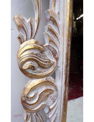 Specchio barocco in legno intarsiato cm 100x70...