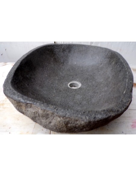 Lavandino pietra di fiume dp-481 cm 53x43x15 river stone sasso lavabo sink bagno