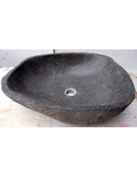 Lavandino pietra di fiume dp-481 cm 53x43x15 river stone sasso lavabo sink bagno
