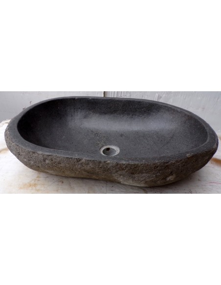Lavandino pietra di fiume dp-483 cm 60x39x15 river stone sasso lavabo sink bagno
