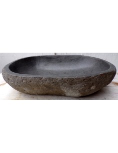 Lavandino pietra di fiume dp-483 cm 60x39x15 river stone... 2
