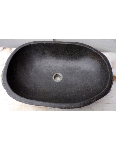 Lavandino pietra di fiume dp-483 cm 60x39x15 river stone sasso lavabo sink bagno
