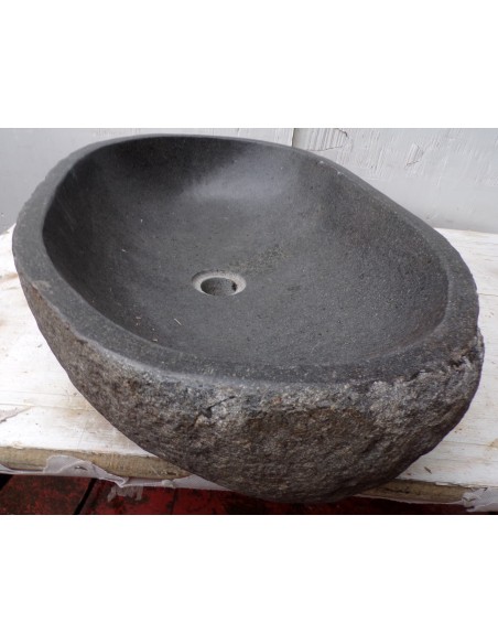 Lavandino pietra di fiume dp-483 cm 60x39x15 river stone sasso lavabo sink bagno