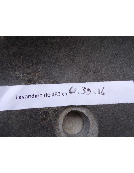 Lavandino pietra di fiume dp-483 cm 60x39x15 river stone sasso lavabo sink bagno