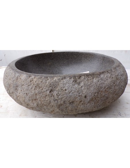piccolo lavandino in pietra di fiume dpm-485 cm 38x31x15 river stone sasso lavabo sink