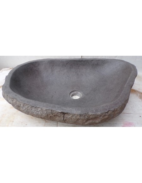 cLavandino pietra di fiume dp-491 cm 65x44x15 river stone sasso lavabo sink bagno
