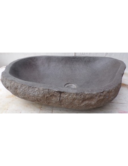 cLavandino pietra di fiume dp-491 cm 65x44x15 river stone sasso lavabo sink bagno