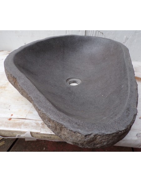 cLavandino pietra di fiume dp-491 cm 65x44x15 river stone sasso lavabo sink bagno