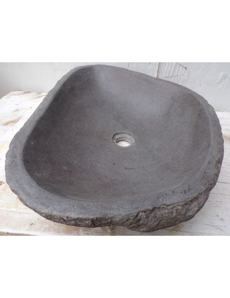 cLavandino pietra di fiume dp-491 cm 65x44x15 river stone sasso lavabo sink bagno