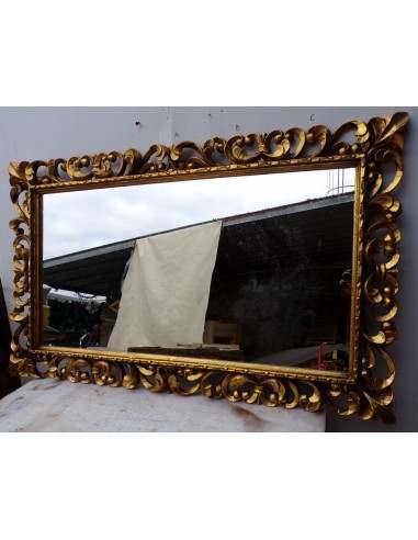 Specchio barocco in legno intarsiato cm 150x90...