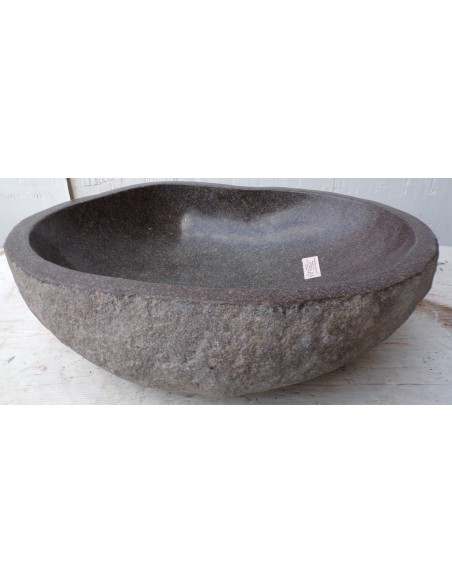 Lavandino pietra di fiume dp-655 cm 51x43x15 river stone sasso lavabo sink bagno