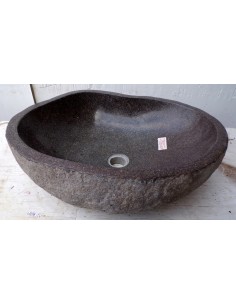 Lavandino pietra di fiume dp-655 cm 51x43x15 river stone...