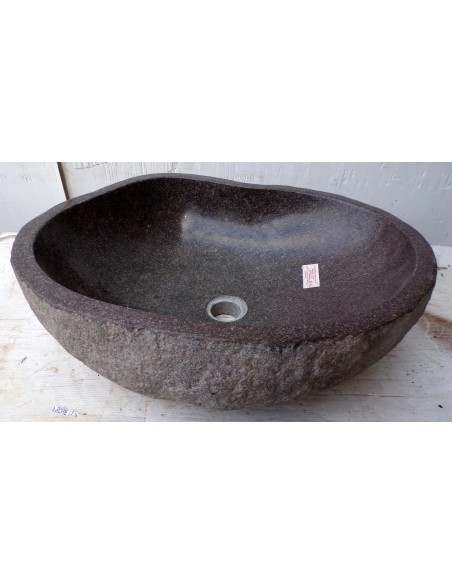 Lavandino pietra di fiume dp-655 cm 51x43x15 river stone sasso lavabo sink bagno