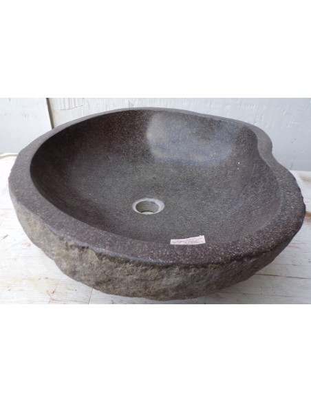 Lavandino pietra di fiume dp-655 cm 51x43x15 river stone sasso lavabo sink bagno