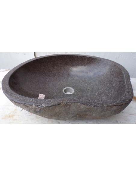 Lavandino pietra di fiume dp-655 cm 51x43x15 river stone sasso lavabo sink bagno