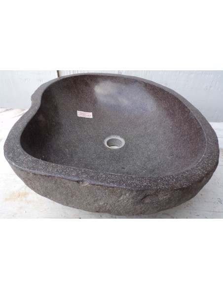 Lavandino pietra di fiume dp-655 cm 51x43x15 river stone sasso lavabo sink bagno