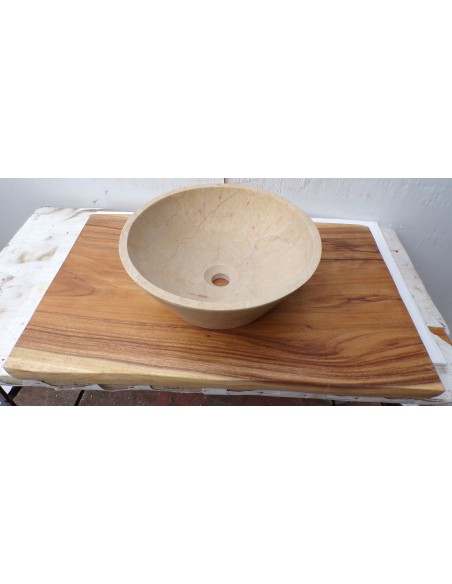 Piano in legno top massello suar o noce indiano per bagno cm 80x50/51x6h tavola 2A