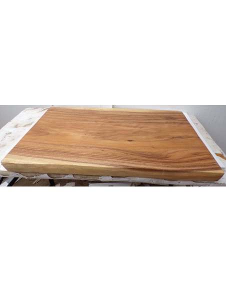 Piano in legno top massello suar o noce indiano per bagno cm 80x50/51x6h tavola 2A