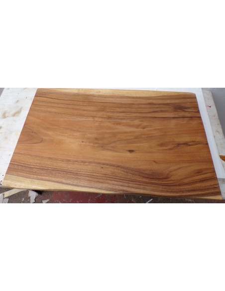 Piano in legno top massello suar o noce indiano per bagno cm 80x50/51x6h tavola 2A