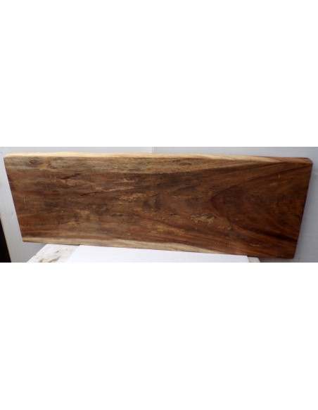 Piano in legno top massello suar o noce indiano per bagno cm 150x50/52x6h tavola 3A