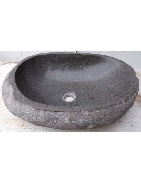 Lavandino pietra di fiume dp-660 cm 56x40x15 river stone sasso lavabo sink bagno