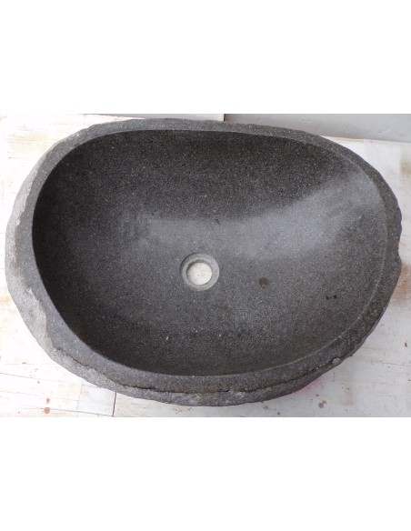 Lavandino pietra di fiume dp-660 cm 56x40x15 river stone sasso lavabo sink bagno
