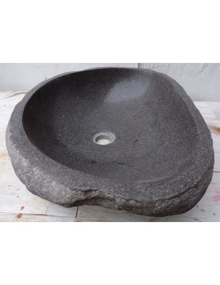 Lavandino pietra di fiume dp-660 cm 56x40x15 river stone sasso lavabo sink bagno