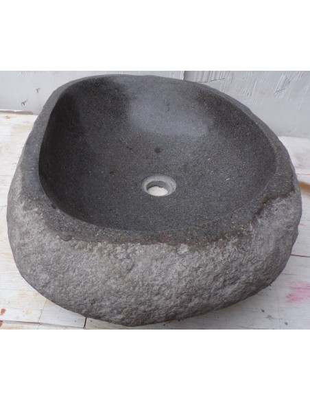 Lavandino pietra di fiume dp-660 cm 56x40x15 river stone sasso lavabo sink bagno