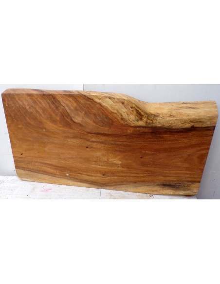 Piano in legno top massello suar o noce indiano per bagno cm 101x51/48x6h tavola 5A