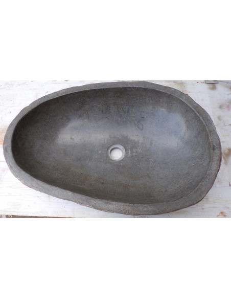 Lavandino pietra di fiume dp-666 cm 62x41x15 river stone sasso lavabo sink bagno