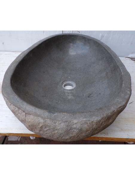 Lavandino pietra di fiume dp-666 cm 62x41x15 river stone sasso lavabo sink bagno