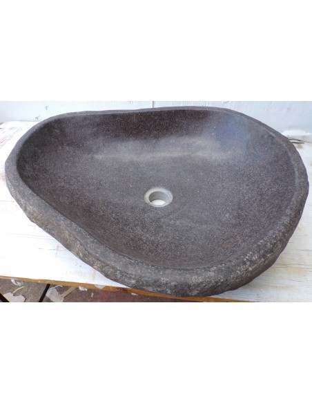 Lavandino pietra di fiume dp-667 cm 58x48x15 river stone sasso lavabo sink bagno