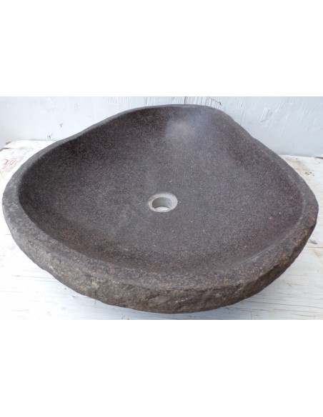 Lavandino pietra di fiume dp-667 cm 58x48x15 river stone sasso lavabo sink bagno