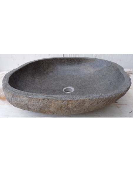 Lavandino pietra di fiume dp-668 cm 55x45x15 river stone sasso lavabo sink bagno
