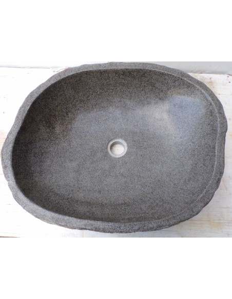 Lavandino pietra di fiume dp-668 cm 55x45x15 river stone sasso lavabo sink bagno
