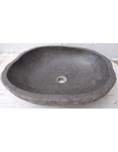 Lavandino pietra di fiume dp-668 cm 55x45x15 river stone sasso lavabo sink bagno