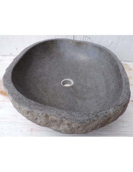 Lavandino pietra di fiume dp-668 cm 55x45x15 river stone sasso lavabo sink bagno