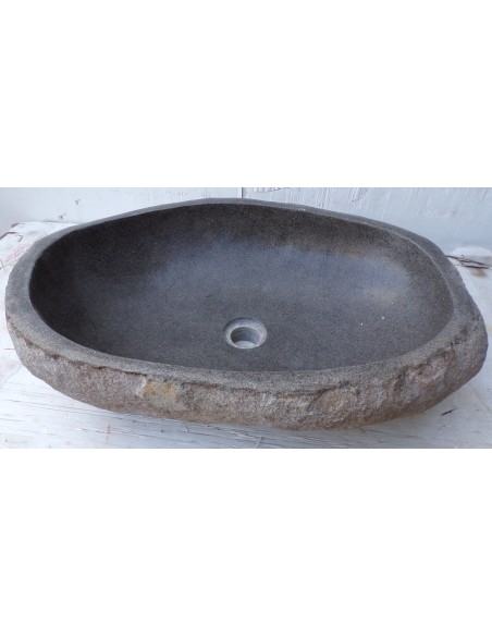 Lavandino pietra di fiume dp-669 cm 62x41x16 river stone sasso lavabo sink bagno