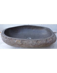 Lavandino pietra di fiume dp-669 cm 62x41x16 river stone... 2