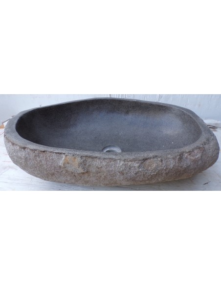 Lavandino pietra di fiume dp-669 cm 62x41x16 river stone sasso lavabo sink bagno