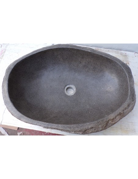 Lavandino pietra di fiume dp-669 cm 62x41x16 river stone sasso lavabo sink bagno