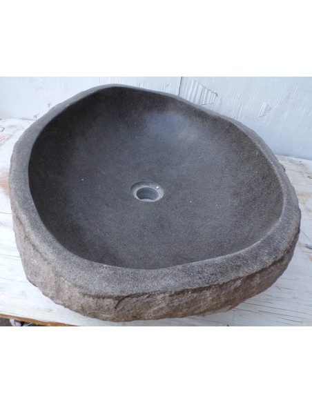 Lavandino pietra di fiume dp-669 cm 62x41x16 river stone sasso lavabo sink bagno