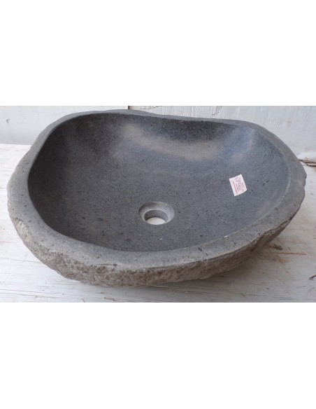 Lavandino pietra di fiume dp-671 cm 46x51x15 river stone sasso lavabo sink bagno