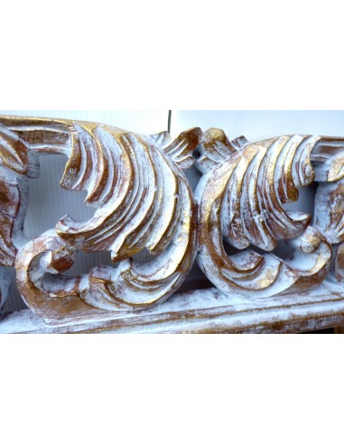 Specchio barocco in legno intarsiato cm 80x60...