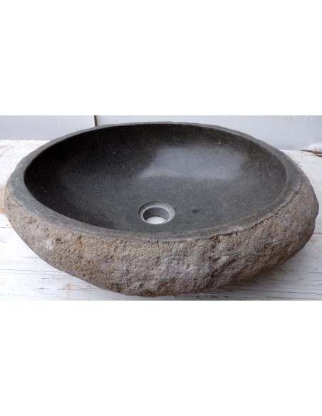 Lavandino pietra di fiume dp-675 cm 48x39x15 river stone sasso lavabo sink bagno