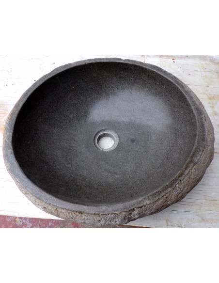 Lavandino pietra di fiume dp-675 cm 48x39x15 river stone sasso lavabo sink bagno