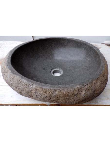 Lavandino pietra di fiume dp-675 cm 48x39x15 river stone sasso lavabo sink bagno